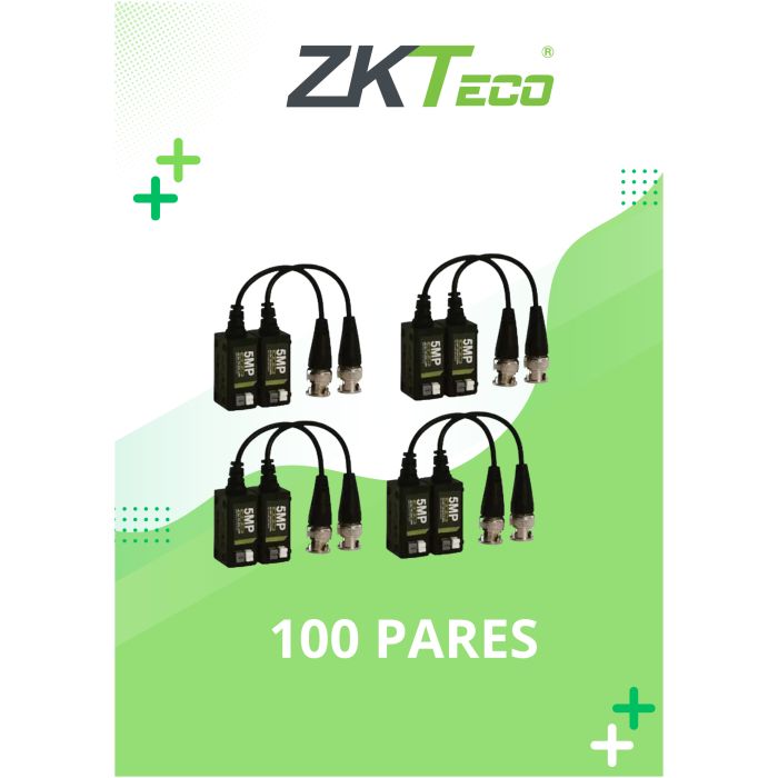 VIDEO BALUN ZKTECO - PRENSA - 4K - 5MP - 100 Unidades - Imagen 1