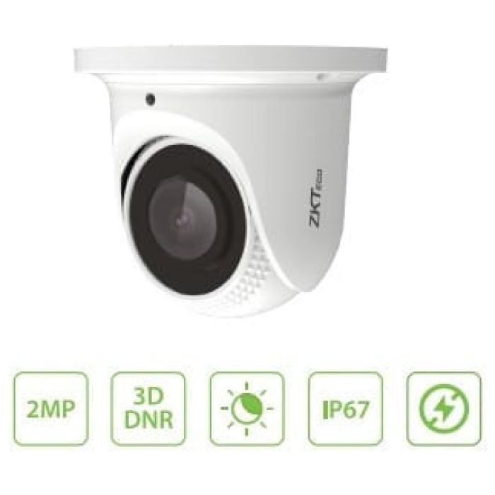 Camara Domo Zkteco 2.8MM - 1080P 2MP - IR 30M - IP67 - DR - IP-POE - Imagen 1