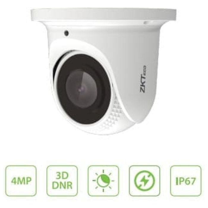 Camara Domo Zkteco 2.8MM - 4MP 2K - 50M - IP-POE - IP67 - Imagen 1
