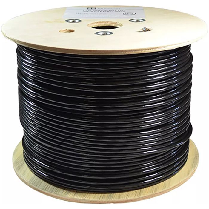 Cable UTP Zkteco Carrucha CAT6 305mts 100% Cobre  - Negro - Exterior - Imagen 1