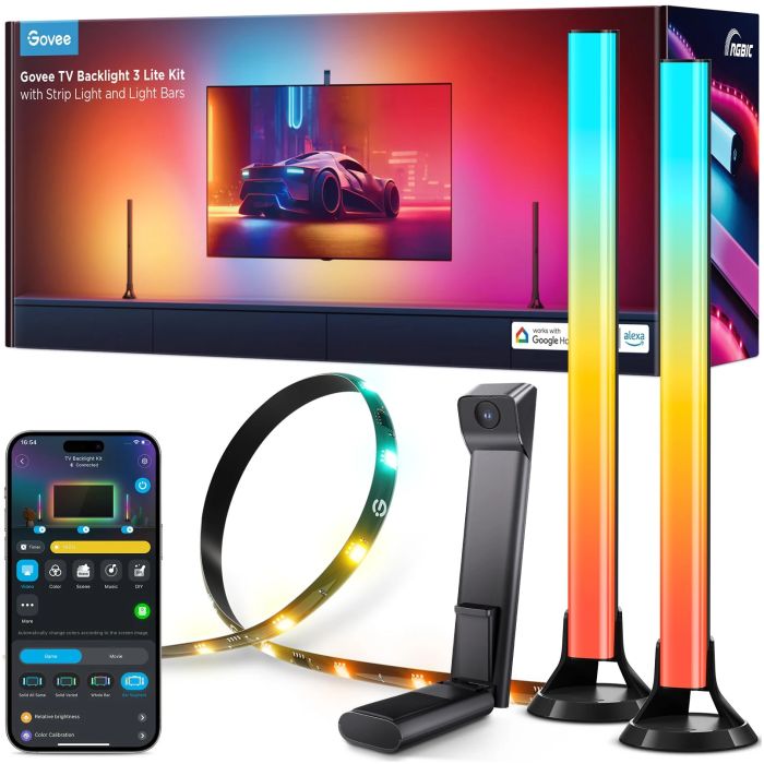 TIRA DE LUCES INTELIGENTES GOVEE - TV BLACKLIGHT T3 LITE KIT 55-65” - Imagen 1