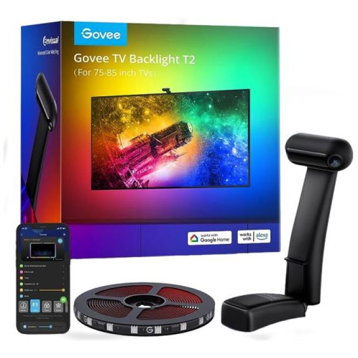 TIRA DE LUCES INTELIGENTES GOVEE - TV BLACKLIGHT T2 55-65” - Imagen 1