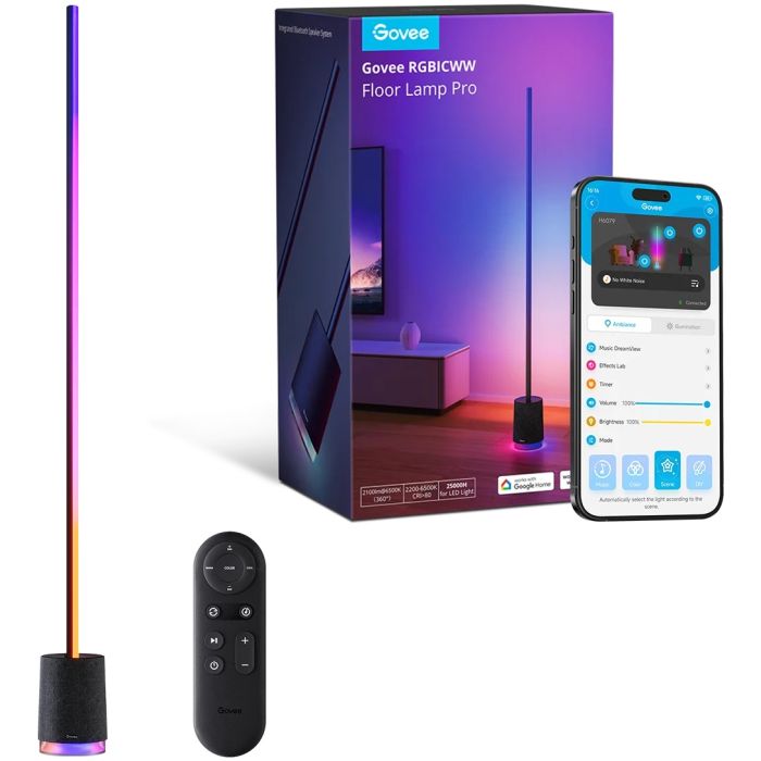 LAMPARA DE PISO LED PRO INTELIGENTE GOVEE - CON PARLANTE - Imagen 1