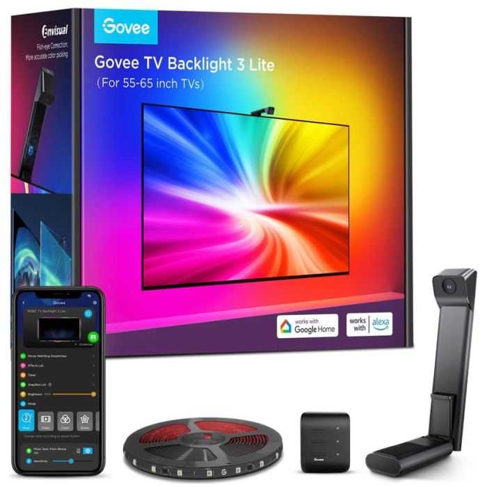 TIRA DE LUCES INTELIGENTES GOVEE - TV BLACKLIGHT T3 LITE 55-65” - Imagen 1