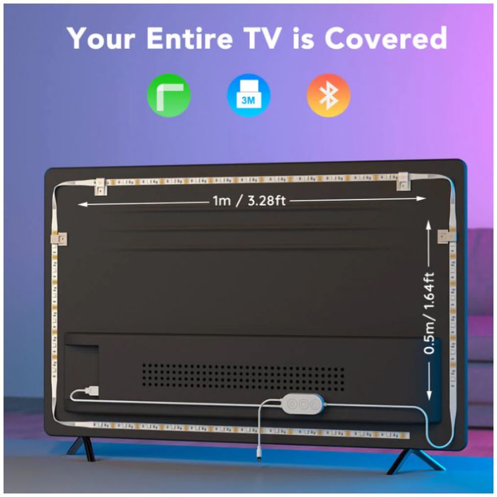 TIRA DE LUCES INTELIGENTES GOVEE - TV BLACKLIGHT 46-60” - Imagen 2