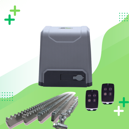Combo Motor para Puerta Deslizante Zkteco + Riel Metalico