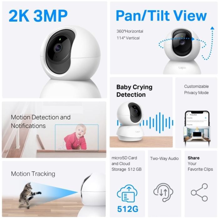 CAMARA TP-LINK TAPO C210 WI-FI 360 - Imagen 2