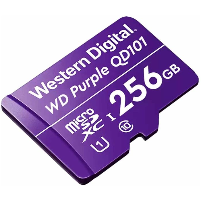 MEMORIA MICROSD WD PURPLE SC QD101 ULTRA - CLASE 10 - 256GB - PARA VIDEOVIGILANCIA - Imagen 1