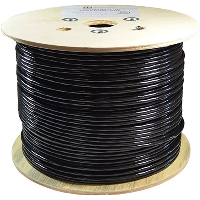 Cable UTP Zkteco Carrucha CAT6 305mts CCA (Cobre y Aluminio) - Negro - Exterior - 5 Unidades - Imagen 2