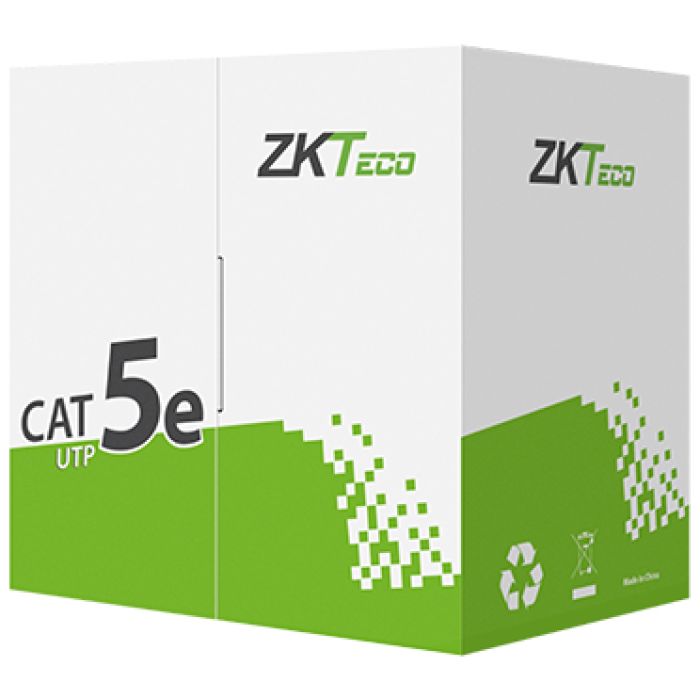 Cable UTP Zkteco Carrucha CAT5E 305mts CCA (Cobre con Aluminio) - Interiores - Azul - Imagen 1