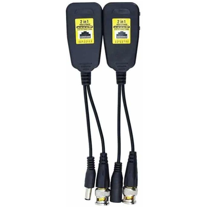 VIDEO BALUN ZKTECO - RJ45 Y PODER - 8MP - Imagen 1