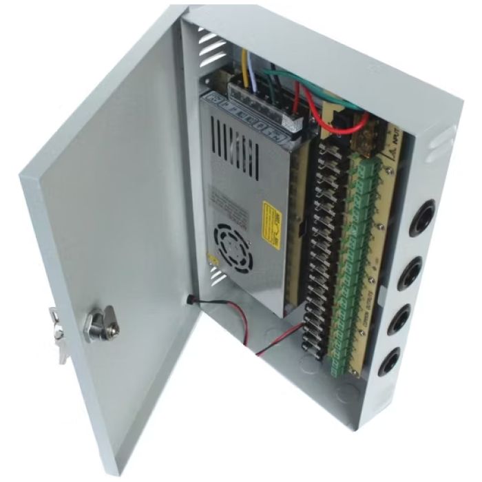 FUENTE DE PODER ZKTECO 6 CH - 12V-10A - Imagen 1