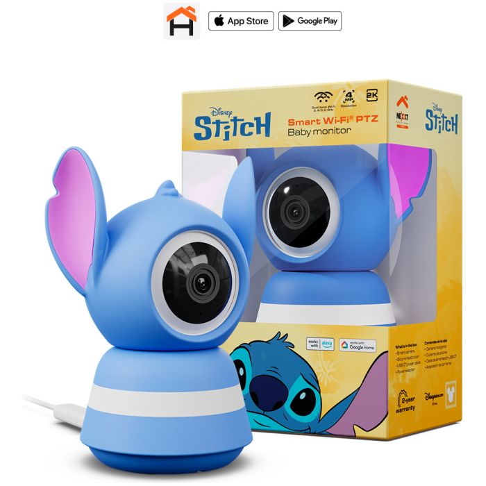 CAMARA INTELIGENTE WIFI NEXXT - BABY MONITOR - STITCH - Imagen 1