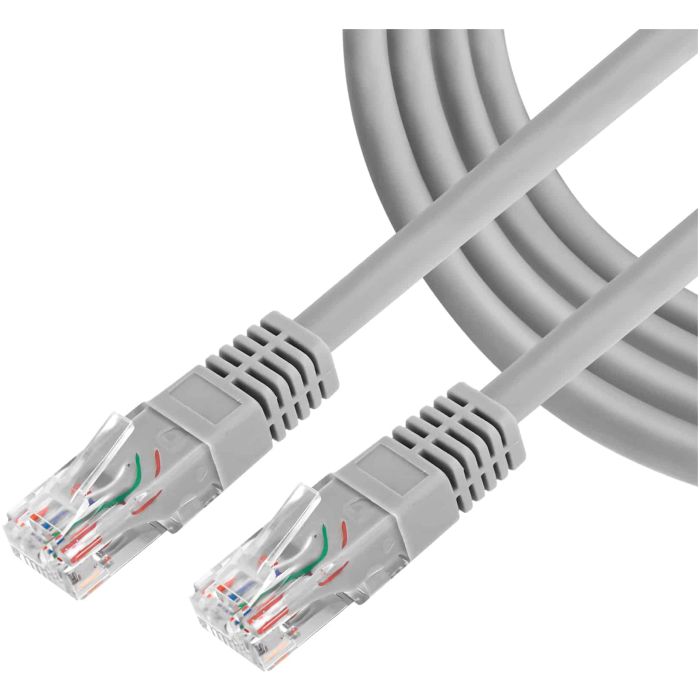 CABLE PATCH CORD CAT 6 UNNO - 25 PIES - GRIS - Imagen 1