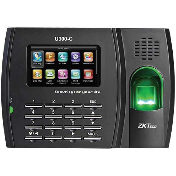 CONTROL DE ACCESO ZKTECO - HUELLAS - TECLADO - U300-C - Imagen 1