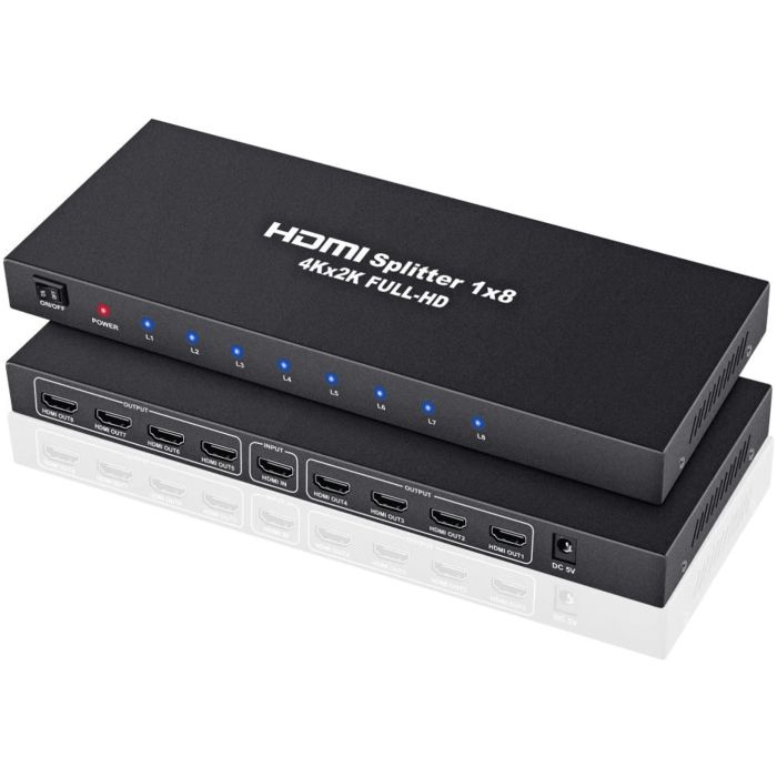 SPLITTER ZKTECO - 8 SALIDAS HDMI - Imagen 1