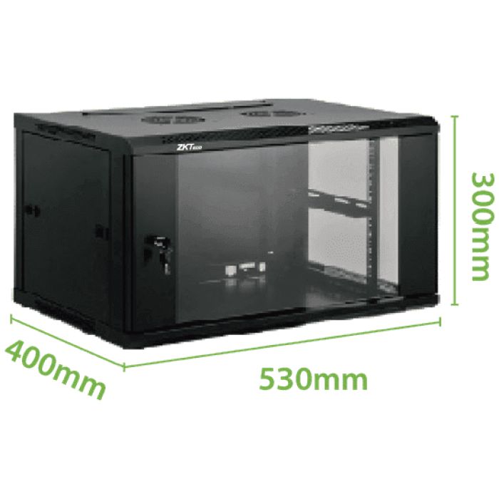 GABINETE DE PARED ZKTECO 6U - 19" - Imagen 1