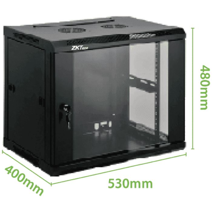 GABINETE DE PARED ZKTECO 9U - 19" - Imagen 1